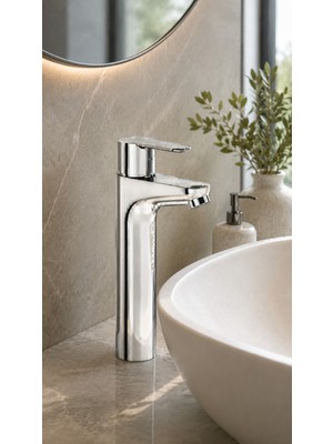 Artema Flow Round Lavabo Bataryası Yüksek