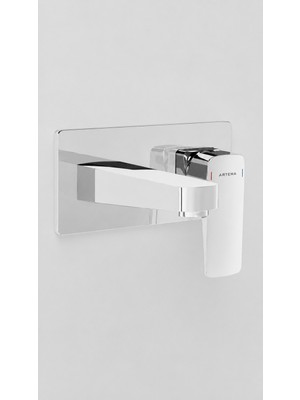 Artema Root Square Ankastre Lavabo Bataryası Krom
