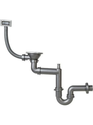 Teka S-701-KY Büyük Kafa Yuvarlak Taşmalı Evye Sifon Takımı
