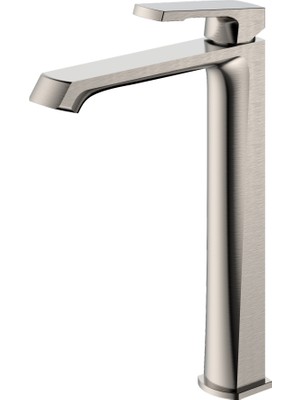 Romena Valtemo Valentini Brushed Nickel Çanak Lavabo Bataryası