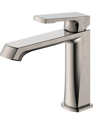 Romena Valtemo Valentini Brushed Nickel Lavabo Bataryası Ayarlanabilir Perlatörlü