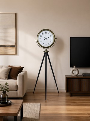 Almira Butik Klasik Eskitme Tripod Ayaklı Saat