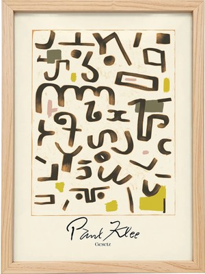Kaynock Paul Klee Gesetz, Modern, Poster Tablo Ahşap Çerçeve