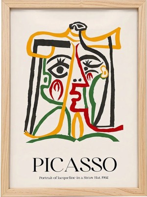 Kaynock Picasso 3, Modern, Contemporary Art, Sanat, Dijital Tasarım Tablo Ahşap Çerçeve