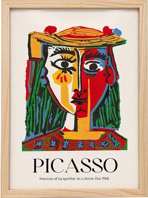 Kaynock Picasso 2, Modern, Contemporary Art, Sanat, Dijital Tasarım Tablo Ahşap Çerçeve