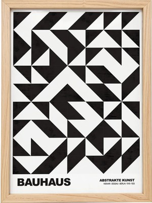 Kaynock Bauhaus 7, Modern, Contemporary Art, Sanat, Poster Tablo Dijital Tasarım Tablo Ahşap Çerçeve