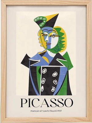 Kaynock Picasso 8, Modern, Contemporary Art, Sanat, Dijital Tasarım Tablo Ahşap Çerçeve