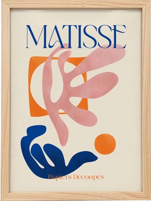 Kaynock Matisse, Henri Matisse, Modern, Contemporary Art, Poster Tablo Dijital Tasarım Ahşap Çerçeve