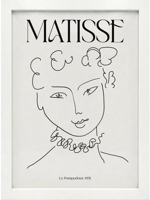 Kaynock Matisse 11, Henri Matisse, Modern, Contemporary Art, Sanat, Dijital Tasarım Tablo Beyaz Çerçeve