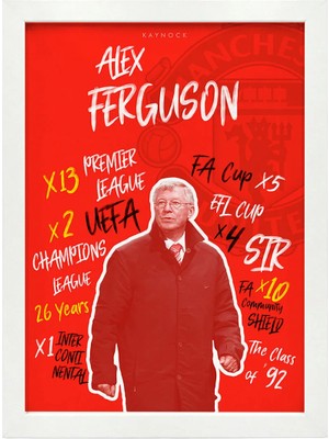 Kaynock Alex Ferguson, Manu, Futbol, Tablo Beyaz Çerçeve