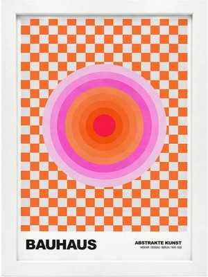 Kaynock Bauhaus 10, Modern, Contemporary Art, Sanat, Poster Tablo Dijital Tasarım Tablo Beyaz Çerçeve