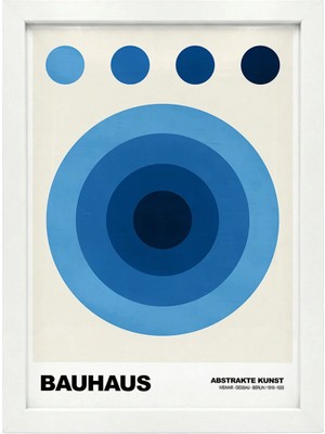 Kaynock Bauhaus 4, Modern, Contemporary Art, Sanat, Poster Tablo Dijital Tasarım Tablo Beyaz Çerçeve