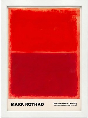 Kaynock Mark Rothko Red On Red, Modern, Contemporary Art, Poster Tablo Dijital Tasarım
