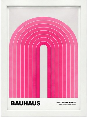 Kaynock Bauhaus 5, Modern, Contemporary Art, Sanat, Poster Tablo Dijital Tasarım Tablo Beyaz Çerçeve