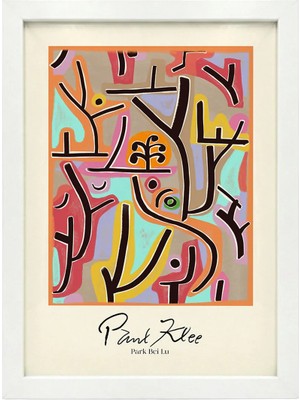 Kaynock Paul Klee Park Bei Lu, Modern, Contemporary Art, Poster Tablo Dijital Tasarım Beyaz Çerçeve