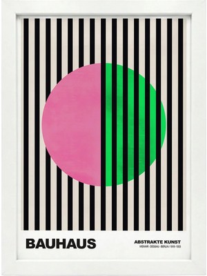 Kaynock Bauhaus 11, Modern, Contemporary Art, Sanat, Poster Tablo Dijital Tasarım Tablo Beyaz Çerçeve
