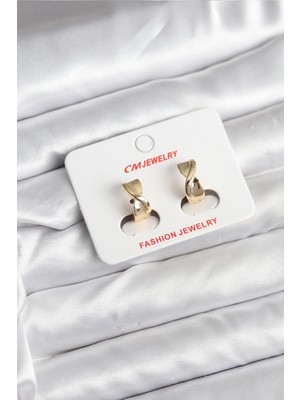 Epilons 14K Gold Renk Kaplama CM Kadın Küpe - TJ-BKP11400