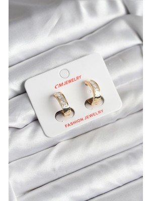 Epilons 14K Gold Renk Kaplama CM Kadın Küpe - TJ-BKP11421