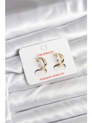 Epilons 14K Gold Renk Kaplama CM Kadın Küpe - TJ-BKP11401