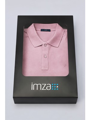 İmza Mor Polo Yaka Pike Kısa Kol Slim Fit Pamuklu Tişört 1011260170