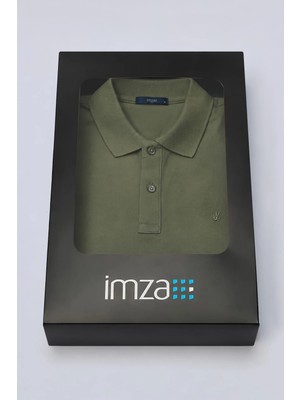İmza Haki Polo Yaka Pike Kısa Kol Slim Fit Pamuklu Tişört 1011260170