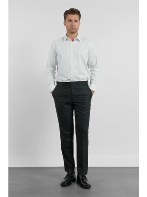 İmza Yan Cep Açık Paça Bez Ayağı Comfort Fit Esnek Pantolon 1003255127