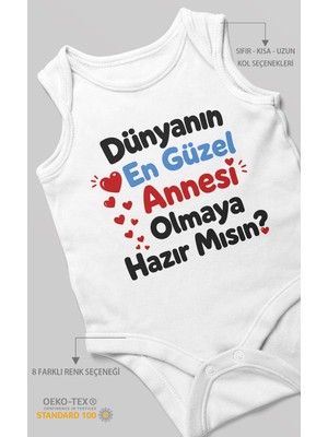 Morivo Kids Anneye Özel Sıfır Kollu Bebek Zıbını %100 Pamuk
