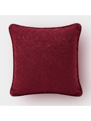 Lidoma Home "nova" Dokulu Kırlent Kılıfı - 45X45 - Bordo