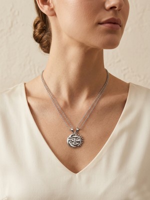 Mia Donna Jewelry Mia Donna Yin Yang Çift Çelik Kolye