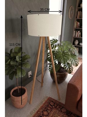 EstoreBox 3 Ayaklı Tripod Lambader Kumaş Başlık