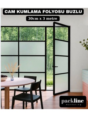 Packline Marketing Cam Kumlama Folyosu Buzlu Cam Filmi 30CMX3METRE