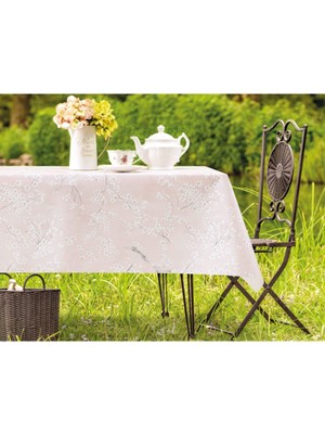 Madame Coco Exorde Pvc Masa Örtüsü - Pudra - 100x140 Cm