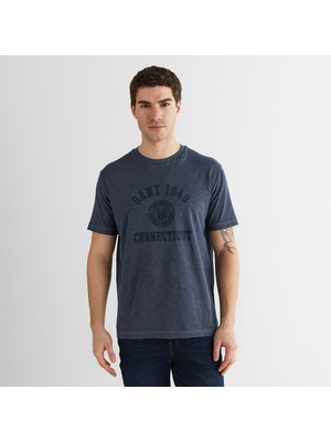 Gant Erkek Lacivert Kısa Kollu T-Shirt