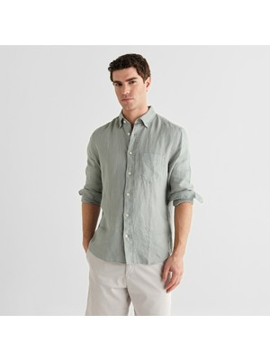 Gant Erkek Yeşil Regular Fit Gömlek