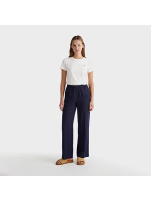 Gant Kadın Lacivert Relaxed Fit Pantolon