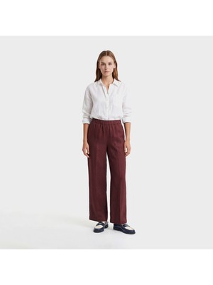 Gant Kadın Kahverengi Relaxed Fit Pantolon