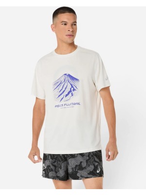 Asics Fujitrail Logo Ss Top Erkek Beyaz Kısa Kollu Tshirt 2011D527-100
