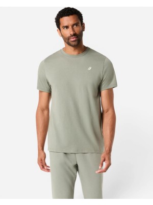 Asics Spiral Embroidery Tee Erkek Yeşil Kısa Kollu Tshirt 2031F458-301