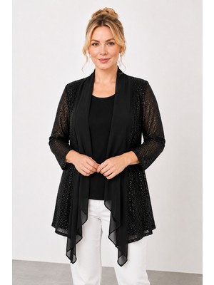 Bihan Store Kadın Pul Payet Işlemeli Içli Dışlı Ikili Takım Y26-9528 - Siyah
