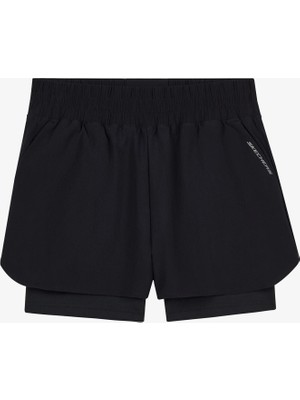 Skechers W Performance Coll. 4 Inch 2 In 1 Short Short Kadın Siyah Şort S2610155-3817
