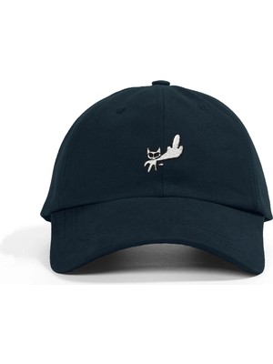 PataCute Cat You Lacivert Soft Baseball Şapka