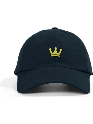 PataCute Kral Tacı Lacivert Soft Baseball Şapka