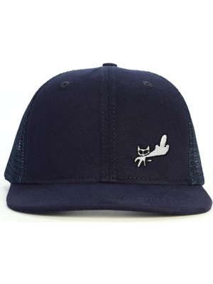 PataCute Cat You Lacivert Snapback Şapka