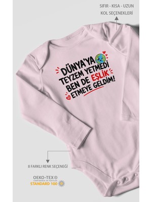 Morivo Kids Teyzeye Özel Uzun Kollu Bebek Body %100 Pamuk