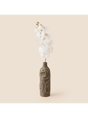 Matmel Deco Orkide Yapay Dal Çiçek - Beyaz - 104 cm