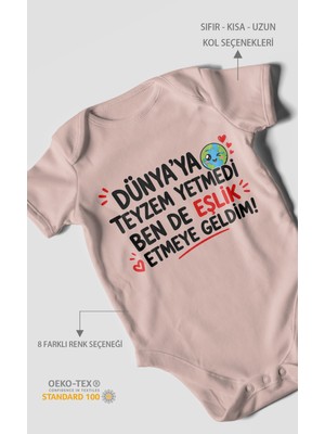 Morivo Kids Teyzeye Özel Kısa Kollu Bebek Body %100 Pamuk
