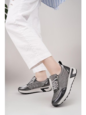 Nesil Shoes Acr 170 Platin Paraşüt Kadın Ayakkabı