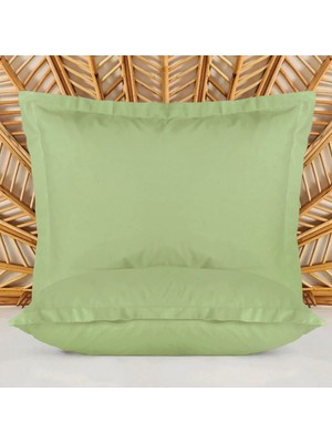 Matmel Soft Basic Oxford Saten 2'li Yastık Kılıfı - Yeşil - 50X70 cm