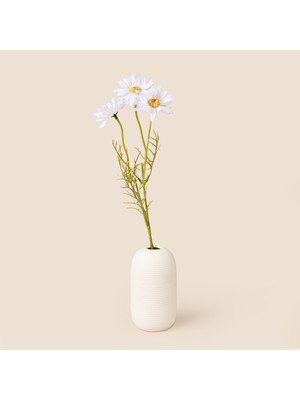 Matmel Deco Papatya Yapay Dal Çiçek - Beyaz - 47 cm