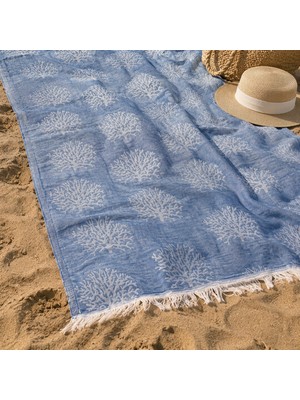 Matmel Soft Mercan Peştamal - Mavi - 80X140 cm